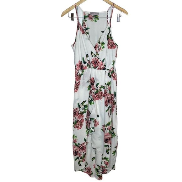 Dream of Me White Floral Dress size Large - Picture 1 of 4